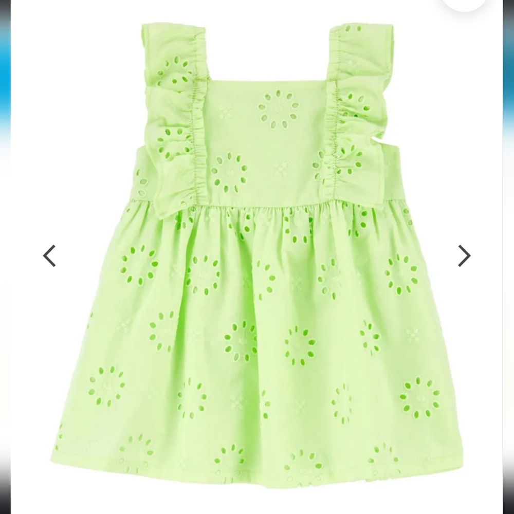 Carter's Eyelet Flutter Dress